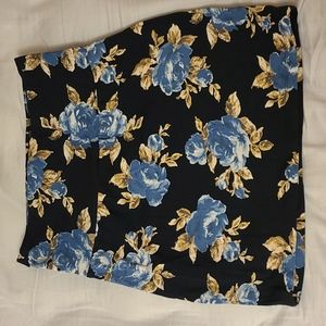 Aritzia Talula Foral Mini Skirt